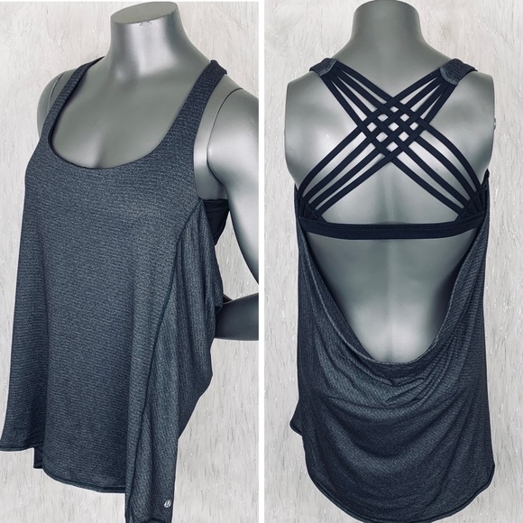 lululemon athletica Tops - Lululemon | NWOT Heathered Black Wild Tank 10